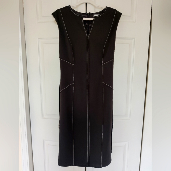 NWT Black Dress with Belt - Picture 1 of 8